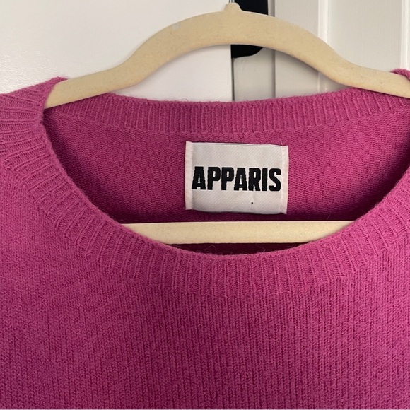 Apparis Fuchsia Sweater Pullover Dolman Sleeves Boxy - Picture 2 of 5